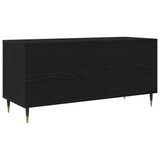Record Cabinet Black Oak 100 x 38 x 48 cm Engineered Wood 862901
