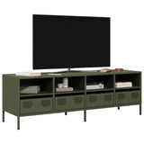 TV Cabinet Olive Green 135x39x43.5 cm Cold-rolled Steel 851332