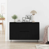 Sideboard Black Oak 101.5 x 35 x 70 cm Engineered Wood 862934