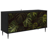 TV Cabinet ELBURG 102 x 33 x 51 cm Black Oak Engineered Wood 8007093