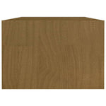 Coffee Table Honey Brown 110x50x34 cm Solid Pinewood 809915