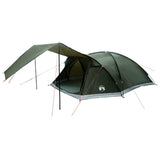 Cabin Tent with Roof Army green 8-Person Polyester and Steel 42028590