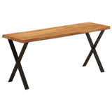 Bench with Live Edge 105 cm Solid Wood Acacia 372757