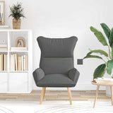 Armchair Dark Grey 69 x 74 x 93 cm Fabric 42001866