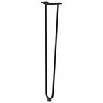 ZNTS Hairpin Table Legs 4 pcs Black 72 cm Solid Steel 4012424