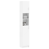 ZNTS Bathroom Cabinet White 32x25.5x190 cm Engineered Wood 802876