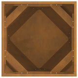 Planter 2 pcs Rusty 50 x 50 x 50 cm Weathering Steel 883849