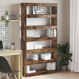 Book Cabinet Smoked Oak 100 x 30 x 198 cm Engineered Wood 3333928
