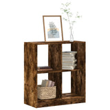Bookcase Smoked Oak 68.5x32x75 cm Engineered Wood 852811