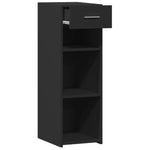 ZNTS Sideboard Black 30x42.5x93 cm Engineered Wood 846307