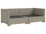 2 pcs Rattan Lounge Set with Cushions GENDT Natural Rattan 3429857