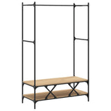 Clothes Rack with Shelves Sonoma Oak Engineered Wood 834201