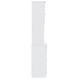Highboard ALTA White 77x35x165 cm Solid Wood Pine 3187774