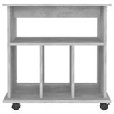 Rolling Cabinet Concrete Grey 60x45x60 cm Engineered Wood 808480