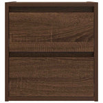 ZNTS Wall-mounted Bedside Cabinet Brown Oak 38x34x40 cm 861259