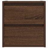 ZNTS Wall-mounted Bedside Cabinet Brown Oak 38x34x40 cm 861259