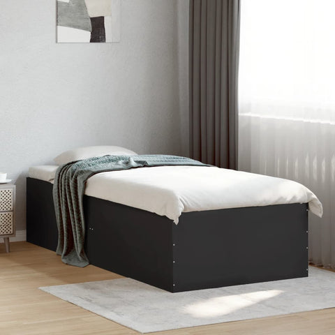 Bed Frame without Mattress Black 100x200 cm 3280959