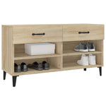 Shoe Cabinet Sonoma Oak 102x35x55 cm Engineered Wood 812828