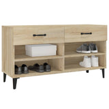 Shoe Cabinet Sonoma Oak 102x35x55 cm Engineered Wood 812828