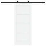 Sliding Door Manual ORKDAL White and black 83 x 202 cm 3333477