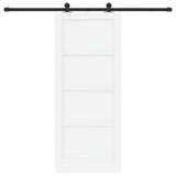Sliding Door Manual ORKDAL White and black 83 x 202 cm 3333477