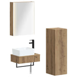 Bathroom Furniture Set 4 pcs Artisan Oak 3407406
