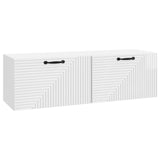 Wall-Mounted TV Cabinet High Gloss White 98 x 31 x 30 cm 898729