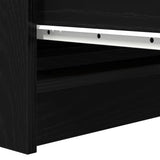 Sideboard Black Oak 37.5x35x76 cm Engineered Wood 861725