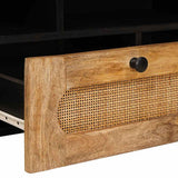 TV Cabinet with Drawer Brown 100 x 33 x 46 cm Solid Mango Wood 4018060