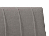 Upholstered Headboard Taupe 100 cm Solid Pine Wood 879247
