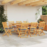 Folding Chair 8 pcs Grey 49 x 57.5 x 92cm Solid Acacia wood 3329132
