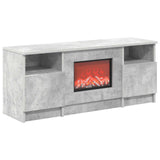 Electric Fireplace Concrete 98 x 28.5 x 40.5 cm Engineered wood 8021194