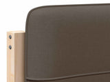 Upholstered Headboard Brown and Taupe 75 cm Solid Pine Wood 880156
