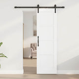 Sliding Door White 61 x 198.5 cm Solid Pine Wood 3333269