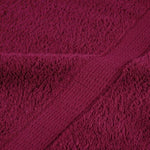 ZNTS 6 Piece Premium Towel Set SOLUND Bordeaux 600 gsm 137556