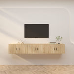 Wall-mounted TV Cabinets 3 pcs Sonoma Oak 80x34.5x40 cm 3188361