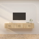 Wall-mounted TV Cabinets 3 pcs Sonoma Oak 80x34.5x40 cm 3188361