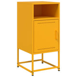 ZNTS Bedside Cabinets 2 pcs Mustard Yellow 36x39x78 cm Steel 846573