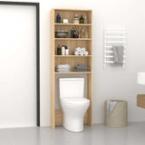 Washing Machine Cabinet Sonoma Oak 64x24x190 cm 808407