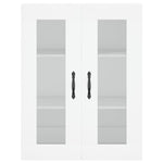Highboard White 69.5x34x180 cm Engineered Wood 3198689
