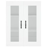 Highboard White 69.5x34x180 cm Engineered Wood 3198689