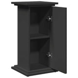Display Stand with Storage Black 31x30x60 cm Engineered Wood 854617