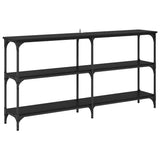 Console Table Black Oak 150 x 29 x 75 cm 882219