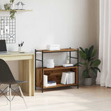Bookshelf Smoked Oak 80 x 30 x 78.5 cm Engineered Wood 862931