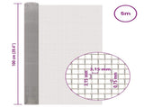 Mesh Screen 100 x 500 cm 6 Mesh Stainless Steel 201 Silver 42039657