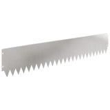 Lawn Edging 20 pcs 103 x 20 cm Steel Silver 8008384