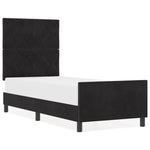 ZNTS Bed Frame Black 80x200 cm Velvet 3344971