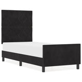ZNTS Bed Frame Black 80x200 cm Velvet 3344971