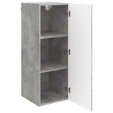Wall-Mounted Cabinet Concrete Grey 33 x 34.5 x 90 cm 898418