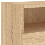 TV Wall Cabinets 2 pcs Sonoma Oak 80x30x30 cm Engineered Wood 836873